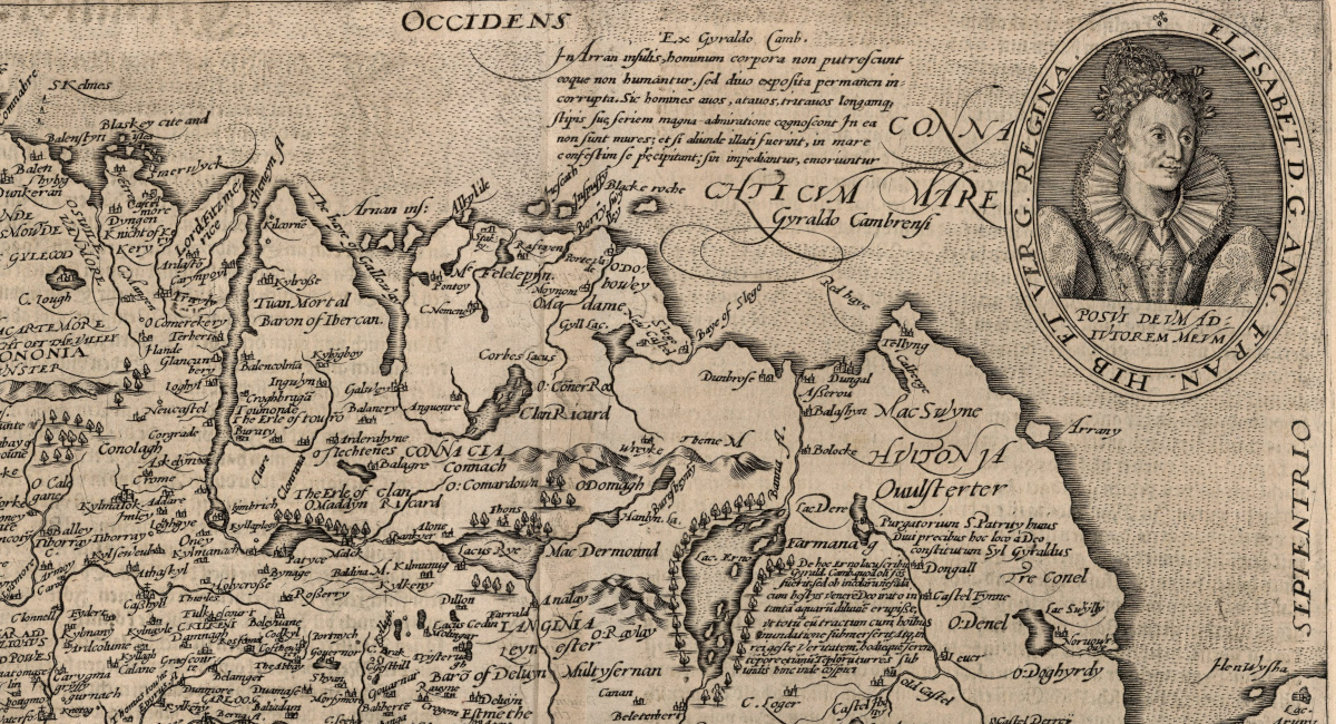 54. Hiberniae ...Eryn descriptio. Copyright: David Rumsey Map Collection, David Rumsey Map Center, Stanford Libraries.
